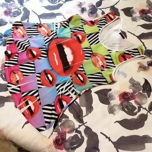 Blush Edgy Kartoon Statement Style Tunic, XL